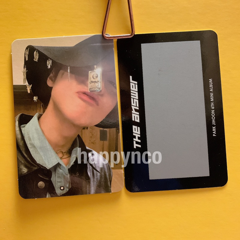 PARK JIHOON [THE ANSWER] 6th Mini Album ASK Photocard .  PARK JI HOON ความแข็ง迷你 Mary PARKJIHOON