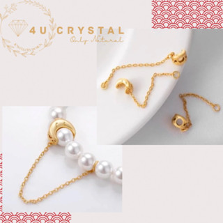 4u ลูกปัดคริสตัล 18K เนื้อแมตต์ 18K DIY