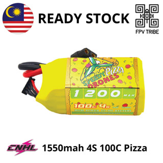 Cnhl แบตเตอรี่ 1550mAh 14.8V 4S 100C Speedy Pizza Lipo สําหรับ FPV พร้อมปลั๊ก XT60