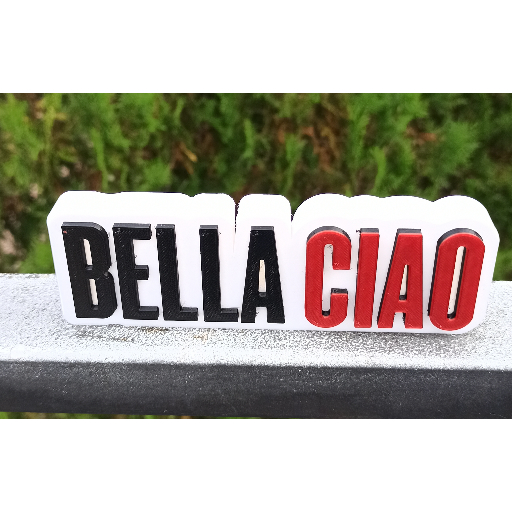 CIAO BELLA Logo (ตกแต่งโต๊ะ 3D)