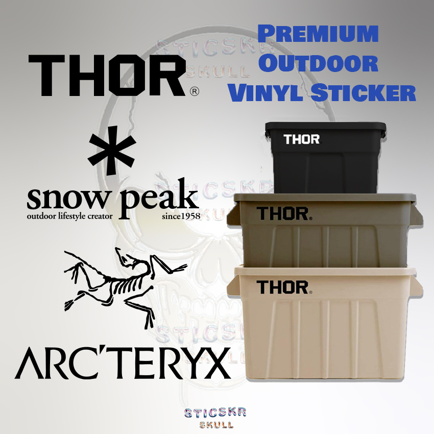 Thor Stackable Box Snowpeak Arcteryx สติ๊กเกอร์ไวนิล