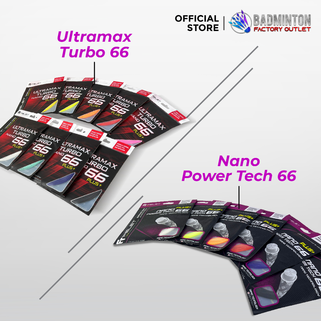 Felet สายแบดมินตัน - Ultramax Turbo Nano 66 Plus+ / Nano Power Tech-66 (ใช้โดย Goh V Shem)
