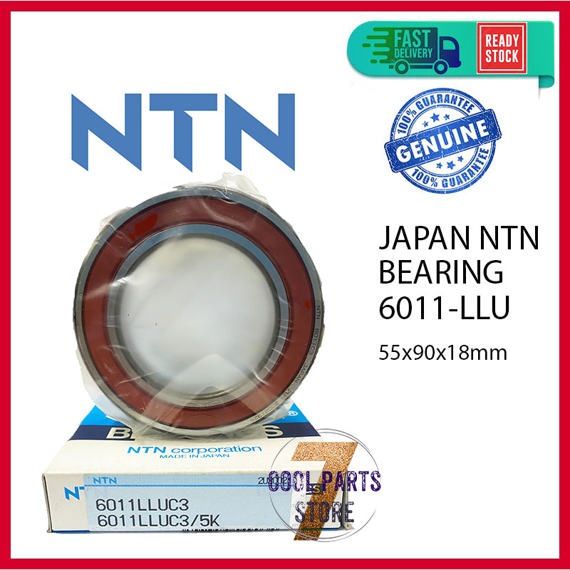 6011 LLU NTN Japan Bearing 6011-LLU (55 X 90 X 18mm)