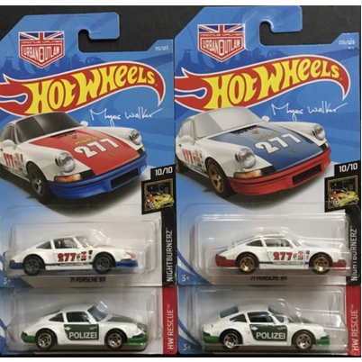 Hot Wheels 71 Porsche 911 Series สําหรับคอลเลกชันและ