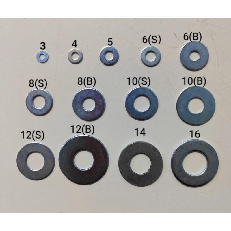 WASHER WP3 WP4 WP5 WP6 WP8 WP10 WP12 WP14 WP16 HARDEN STEEL