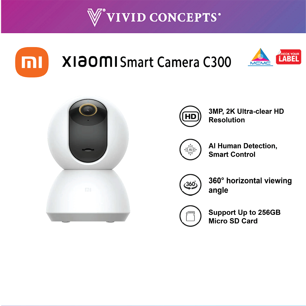 [New Arrival] Set Xiaomi Mi Smart Camera C300 - ความละเอียด 2K