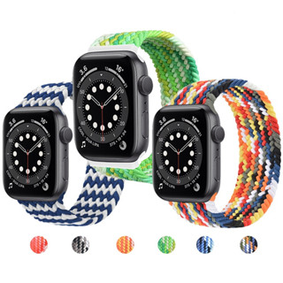 สายนาฬิกาข้อมือไนล่อนถัก สําหรับ Apple Watch 38 มม. 40 มม. 41 มม. 42 มม. 44 มม. 45 มม. 49 มม.