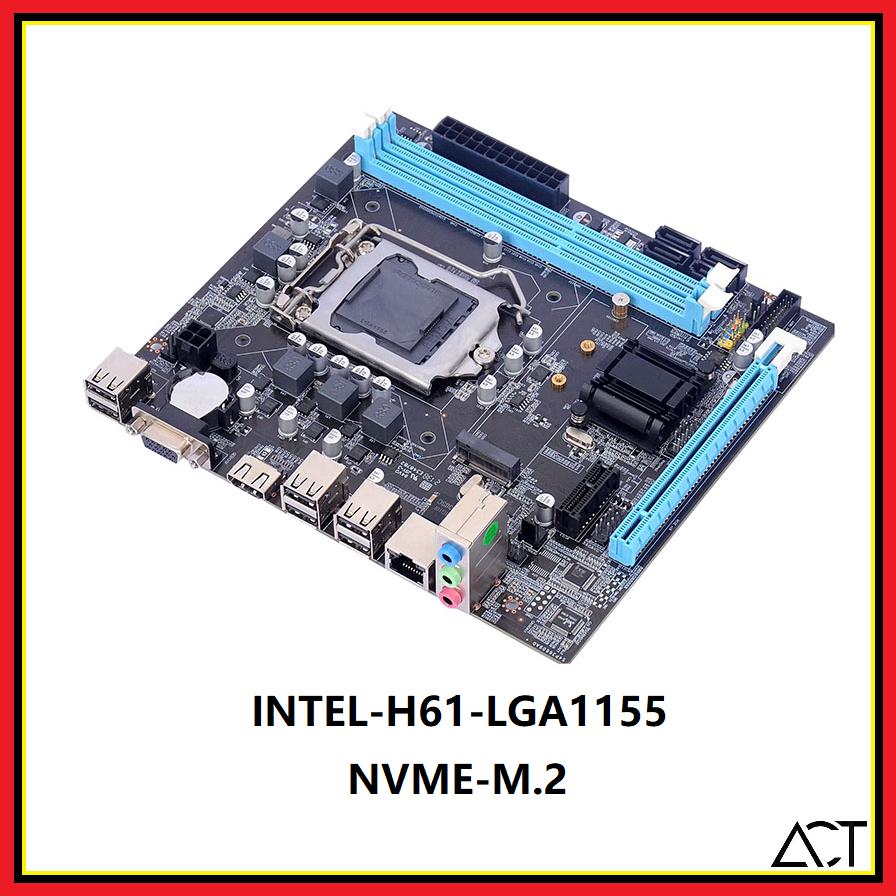 = 1155 = ใหม่ เมนบอร์ดซ็อกเก็ต 1155 LGA1155 intel DDR3 USB 2.0 SATA 2.0 H61G578