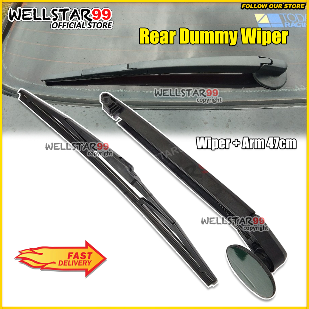 ที่ปัดน้ําฝนปลอมหน้าต่างด้านหลัง Proton Wira Waja Iswara Saga Dummy Wiper