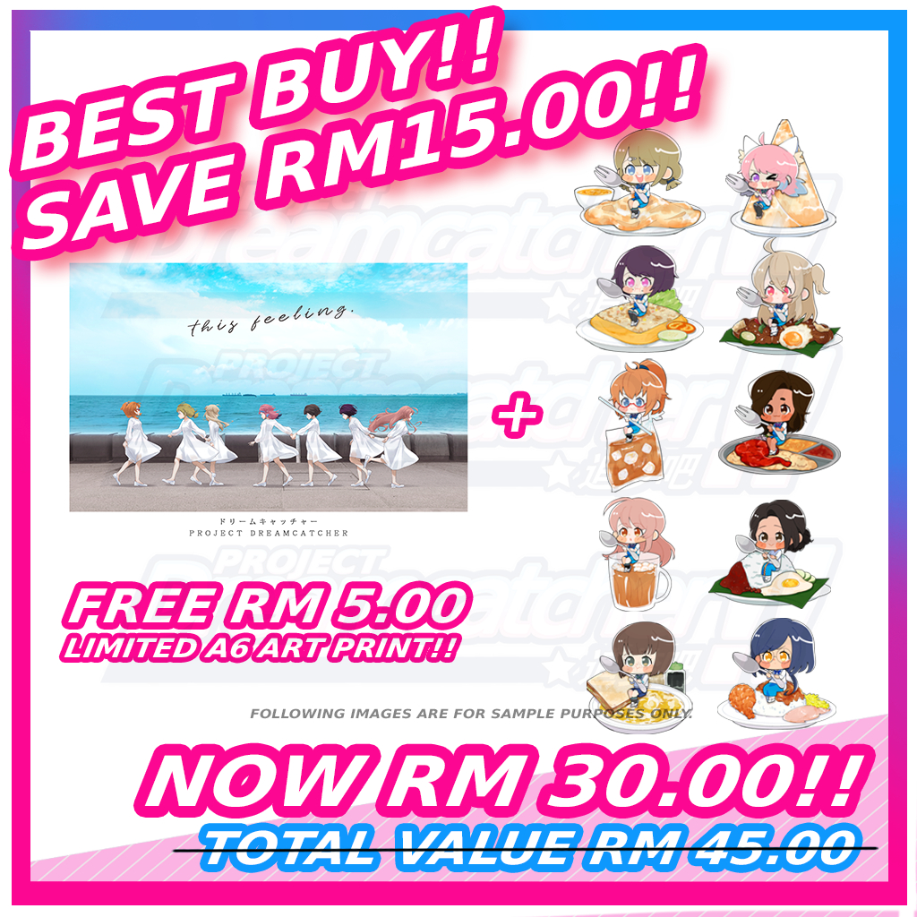 [SAVE RM15!!] สติ๊กเกอร์ 8 ซม. [BUNDLE] พร้อม [เคลือบคุณภาพ] +พิมพ์ศิลปะ A6 มีจํานวนจํากัดฟรี [WORTH