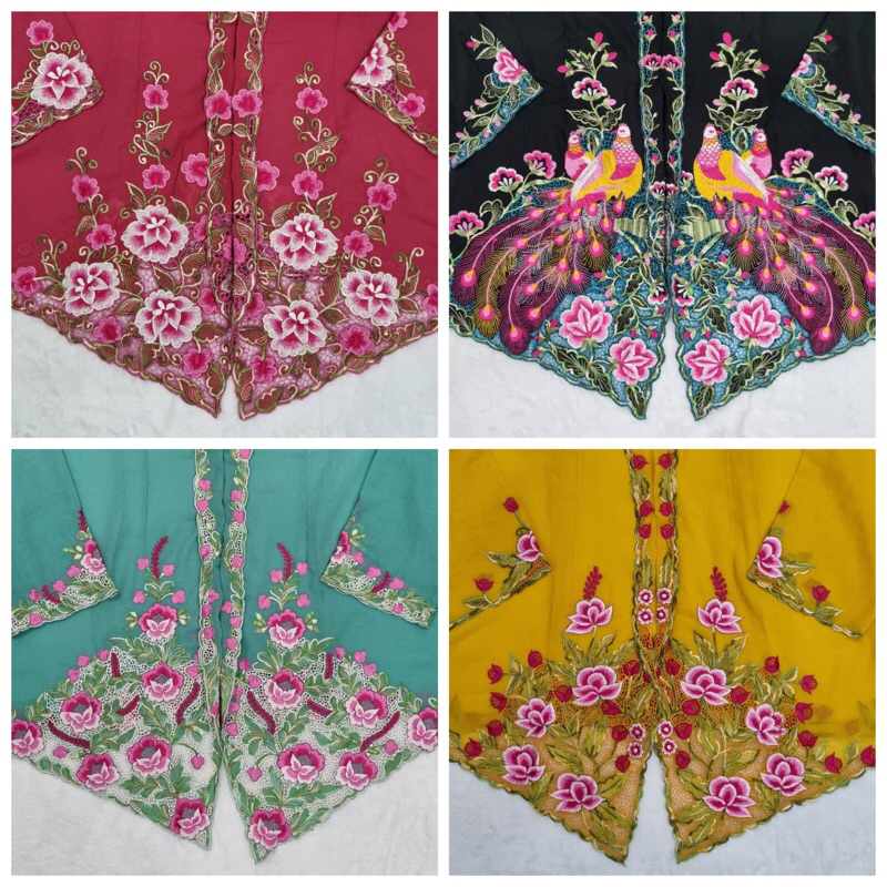 เสื้อ Kebaya Nyonya สุดพิเศษ - ไซส์ L (ไม่มีปุ่ม)