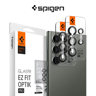 Spigen Galaxy S23 Ultra ตัวป้องกันเลนส์กล้อง EZ Fit Optik Pro (2 แพ็ค)