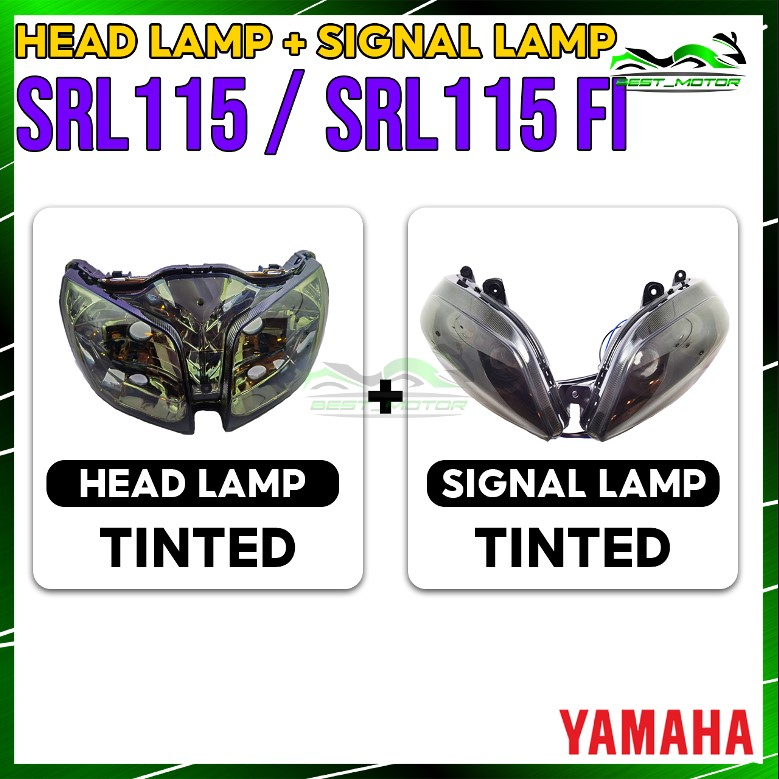 HEAD LAMP TINTED SIGNAL FRONT YAMAHA LAGENDA 115 FI / SRL115 FI SRL 115 FI SRL115 SRL 115 LAGENDA115