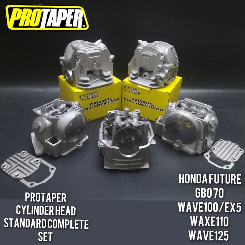 HONDA FUTURE WAVE100 WAVE110 WAVE125 GBO 70 PROTAPER CYLINDER HEAD STANDARD COMPLETE SET