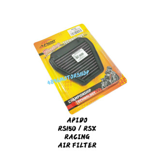 UMA RACING Apido ไส้กรองอากาศ สําหรับรถแข่ง HONDA RS150 V1 V2 RS 150 RSX RSX150 K&amp;N UMA (ซักได้)