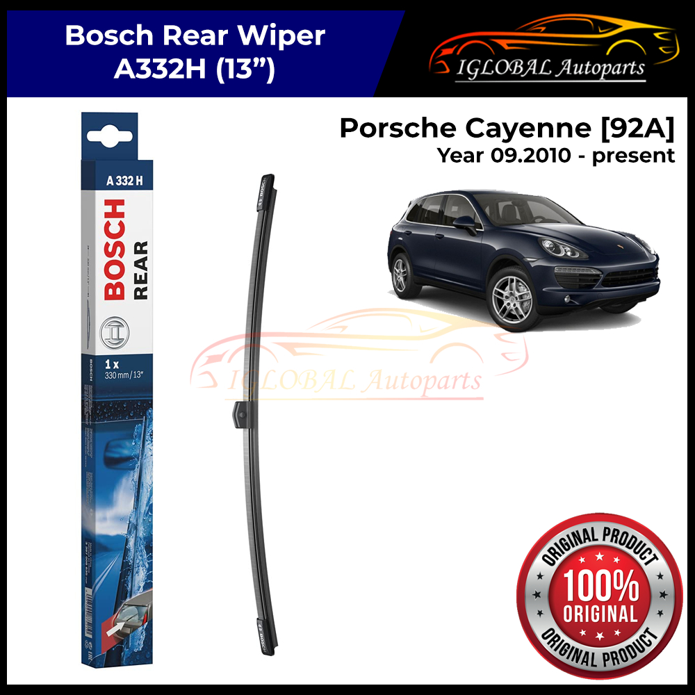 [ที่ปัดน้ําฝนหลัง] Porsche Cayenne [92A] ปี 09.2010-ปัจจุบัน ใบปัดน้ําฝน Bosch A332H (13")