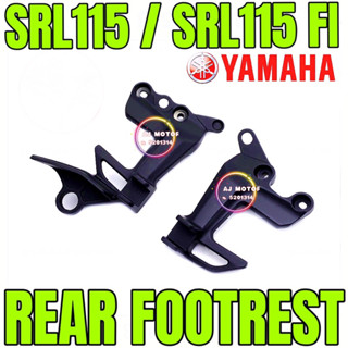 ที่พักเท้าด้านหลัง สีดํา สําหรับ YAMAHA SRL115 SRL115 FI 115FI SRL 115 LAGENDA LAGENDA115