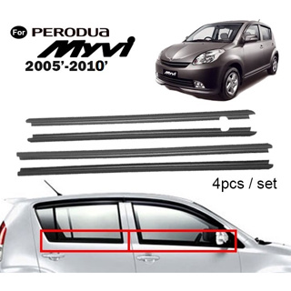 Perodua MYVI OLD (2005~2010) แถบยางซีลประตู หน้าต่าง PINTU CERMIN LUAR GETAH (เต็ม 4 ชิ้น)