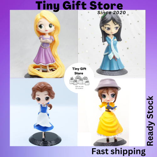 Princess Cake Topper Rapunzel Toy Story Bo Peep Jane Tarzan Belle Ariel Mulan เค้กตกแต่งหุ่นตกแต่งเค