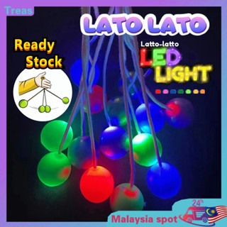 ของเล่นในโรงเรียนเก่า Lato Lato Latto Latto Tek Tek พร้อมไฟ Led สําหรับเด็ก