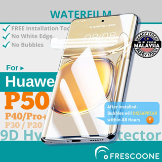 ฟิล์มไฮโดรเจลกันรอยหน้าจอ แบบนิ่ม สําหรับ Huawei P50 Pro P40 P30 P20 Pro Plus