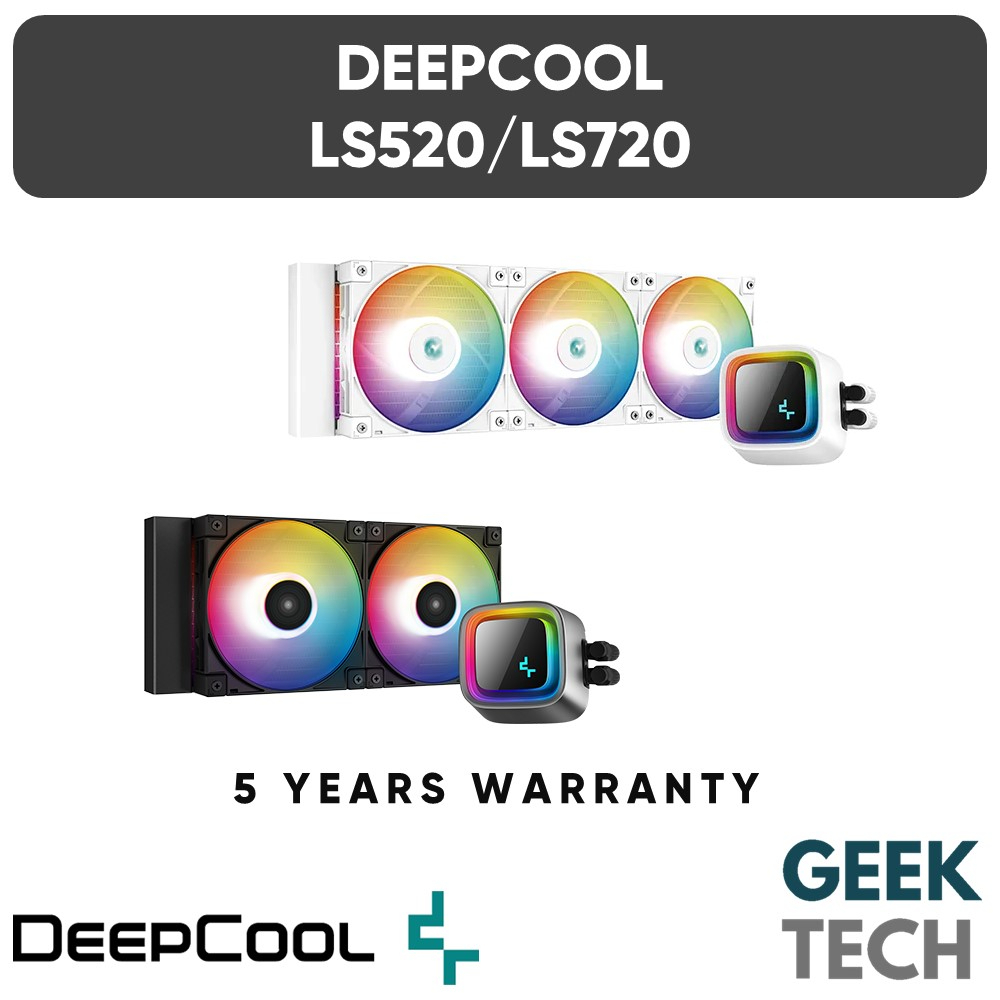 DeepCool LS520 240 มม./LS720 360 มม. ARGB AIO Liquid Cooler - รองรับ Intel LGA1700/1200/115X/AMD AM5
