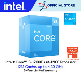 หน่วยประมวลผล INTEL I3-12100F / I3-12100 4.3GHZ 12MB CACHE LGA1700