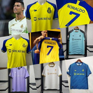 22-23 CRISTIANO RONALDO CR7 AL NASSR SAUDI ARABIA LIGA ARAB REAL MADRID MESSI PLAYER FAN ISSUE FOOTBALL JERSEY JERSI BOLA