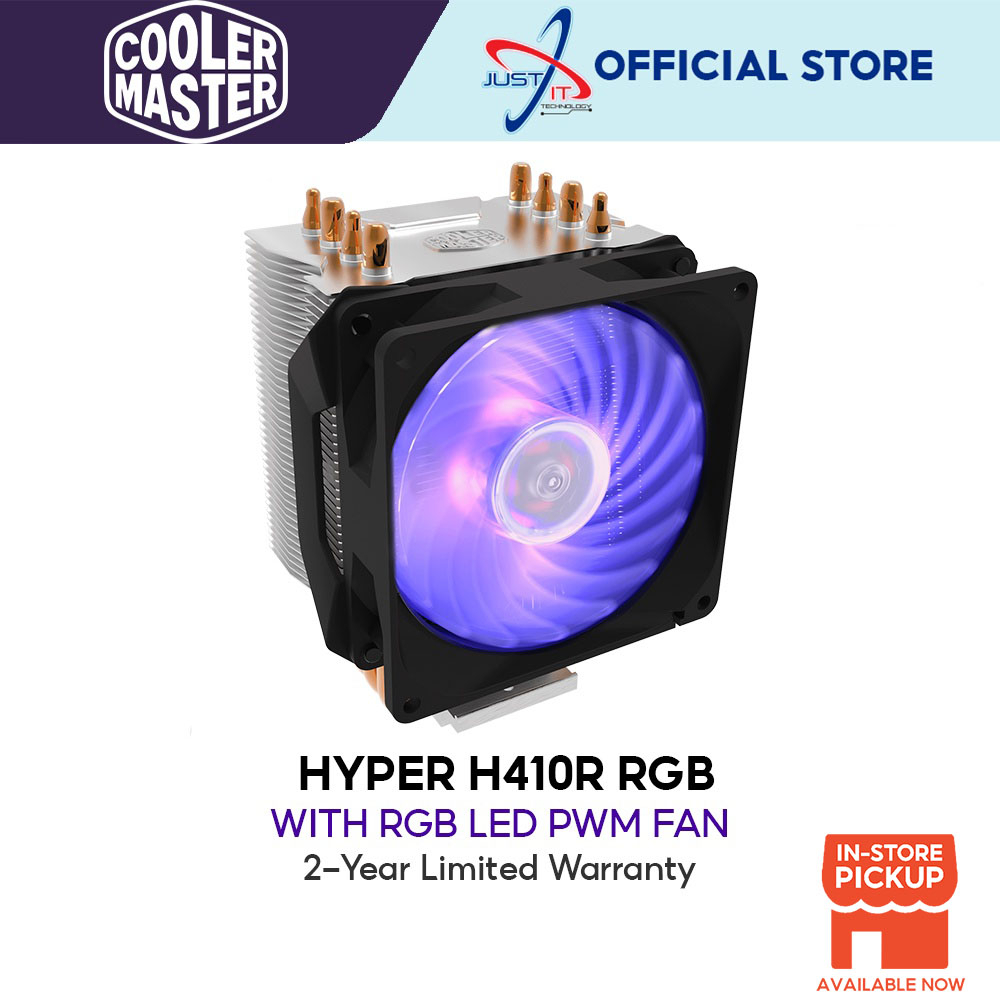 Cooler Master Hyper H410R RGB CPU Cooler [ CM-RR-H410-20PC-R1 ]