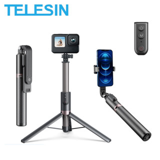 Telesin ไม้เซลฟี่ไร้สาย บลูทูธ 130 ซม. สําหรับสมาร์ทโฟน GoPro HERO 11 10 9 8 Max