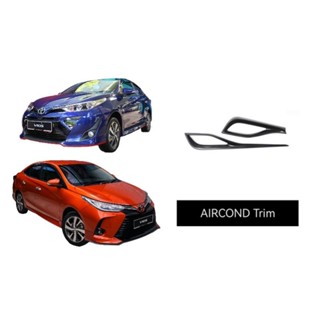 ขอบแอร์คอนโซล ภายในรถยนต์ คาร์บอน สําหรับ TOYOTA Vios Yaris 2019-2023