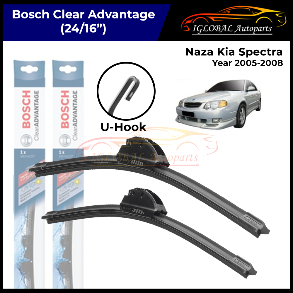 Naza KIA Spectra ปี 2005-2008 ที่ปัดน้ําฝน Bosch Clear Advantage Set (24/16")