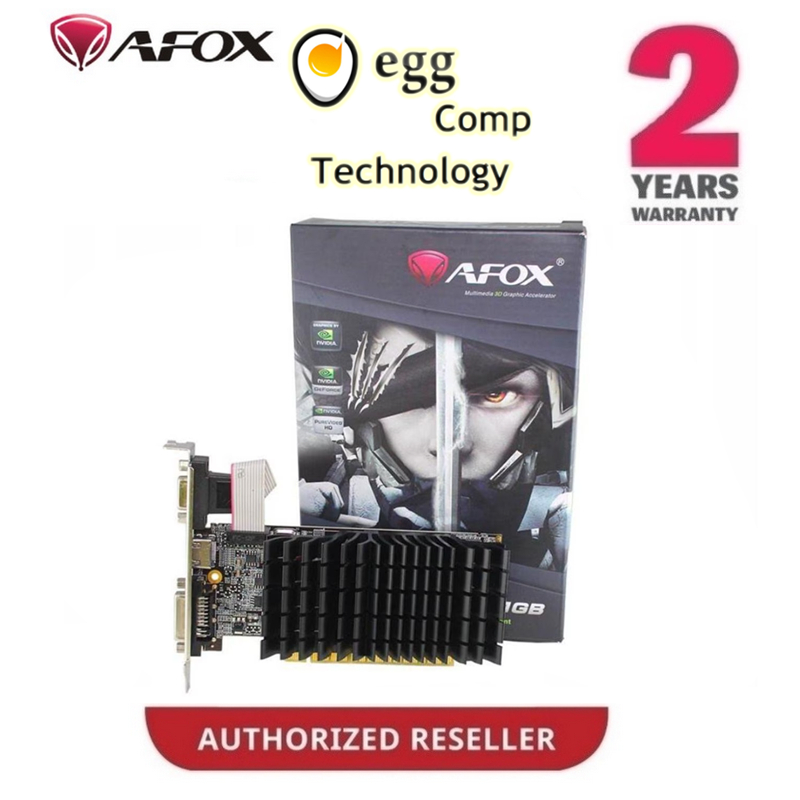 AFOX GT 710 2GB 64bit DDR3 โปรไฟล์ต่ําเงียบ PCI-E Nvidia GT710 2G GeForce กราฟิกการ์ด