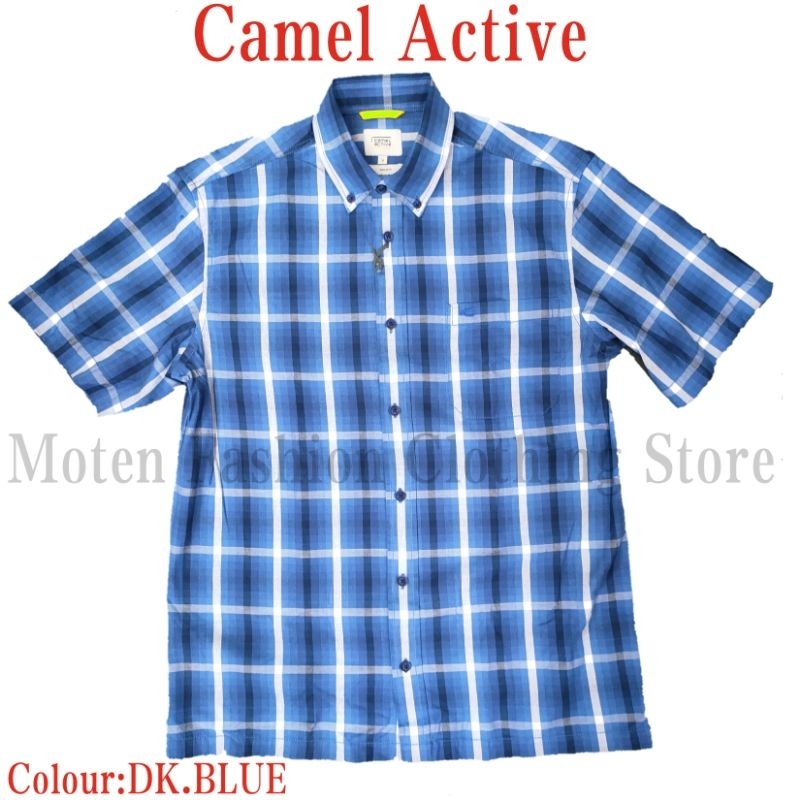 เสื้อเชิ้ตแขนสั้นผู้ชาย Camel Active Regular Fit 1753-DK.BLUE