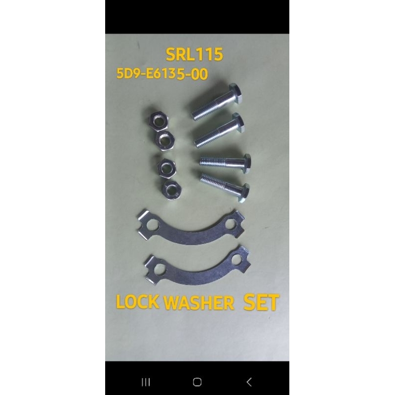SRL115 LOCK WASHER SET SPROCKET SCREW