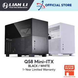 Lian LI Q58 Mini-ITX โครงรถอะลูมิเนียม พร้อมตัวยก PCIE 4.0 (สีดํา/สีขาว)