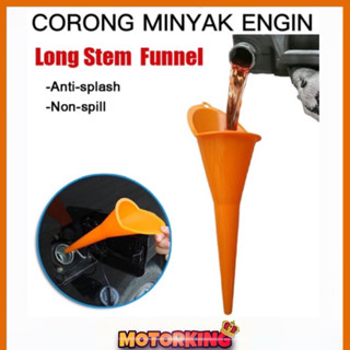 Corong MINYAK HITAM กรวยน้ํามันเครื่อง สําหรับรถจักรยานยนต์ และรถยนต์ กรวยน้ํามันเครื่อง CORONG MINYAK ENGINE ANTI SPLASH