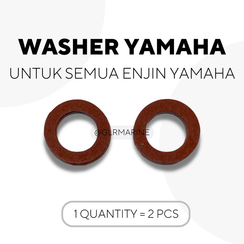 YAMAHA 6HP-60HP WASHER GEAR OIL 8HP 15HP 30HP 40HP GEARBOX GASKET DRAIN PLUG MINYAK GEAR 90430-08020