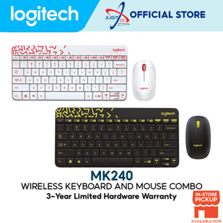 Logitech Mk240 คีย์บอร์ดนาโนไร้สาย เมาส์คอมโบ