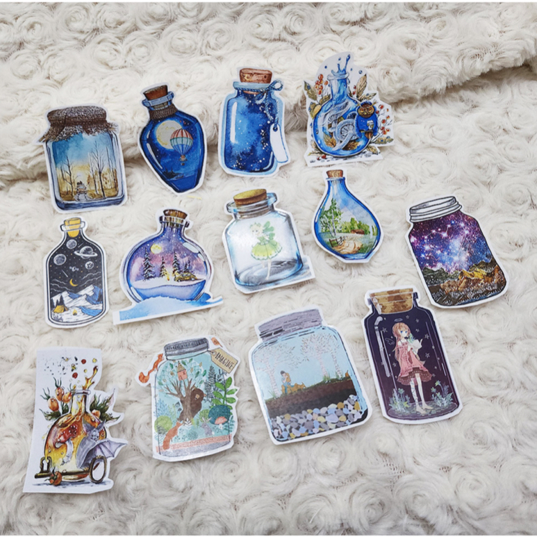 Setia Kraf Filled Bottles Design Journal Stickers