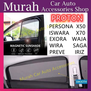 ม่านบังแดดแม่เหล็ก สําหรับรถยนต์ Proton Saga Persona Exora X70 X50 Wira Waja IRIZ Preve Iswara Savvy