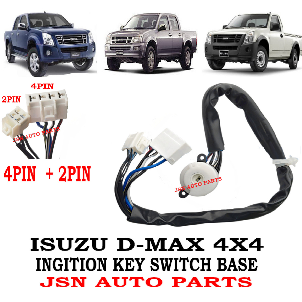 J04S04 IGNITION KEY SWITCH BASE (4+2 PIN) ISUZU D-MAX 2.5 3.0 CC 4X4 LORRY TRUCK AKSESORI