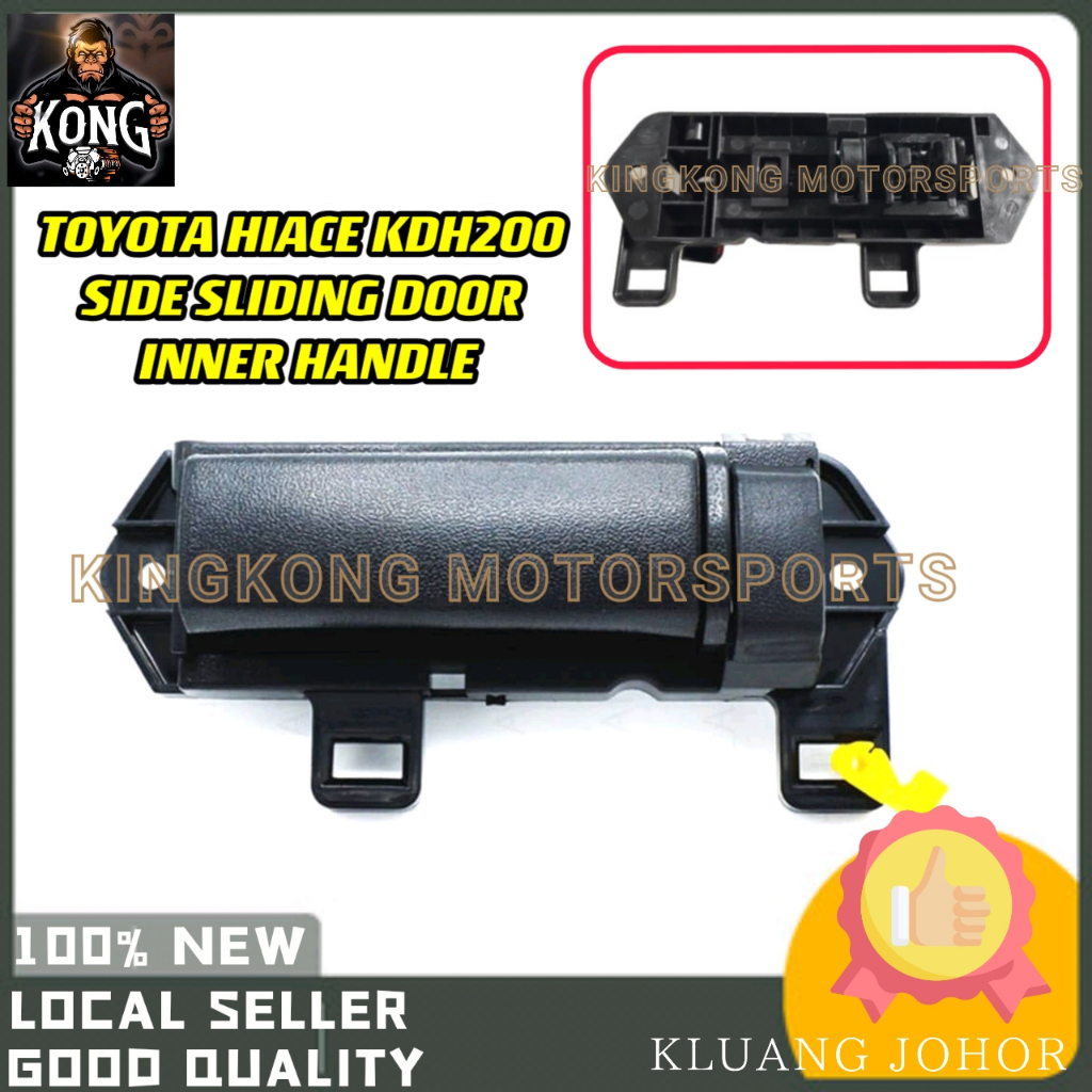 TOYOTA HIACE VAN KDH200 ด้านข้างประตูมือจับสีดําใบมีด HIACE KDH200 PEMEGANG HENDAL PINTU