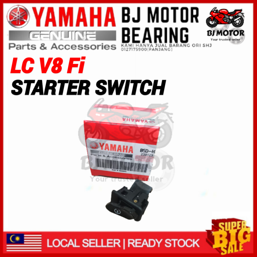 LC V8 FI STARTER SWITCH LC V8 HANDLE SWITCH ปุ่ม STARTER ปุ่ม YAMAHA - B5D-H279A-00