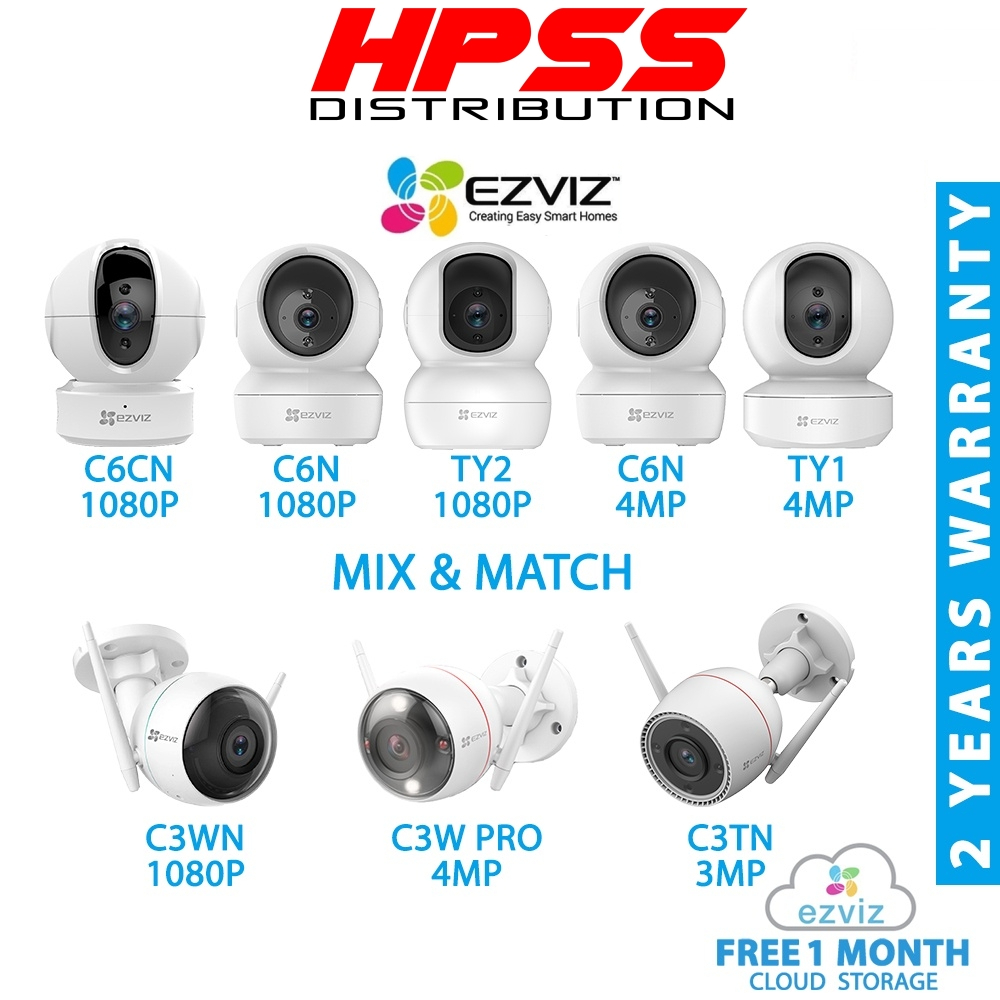 Ezviz C6N C3W PRO C3TN C6CN TY2 TY1 BC2 C3N C3WN C8C H3C H6C PRO H8C H8PRO C3TN H6 กล้อง IP C1C TAPO