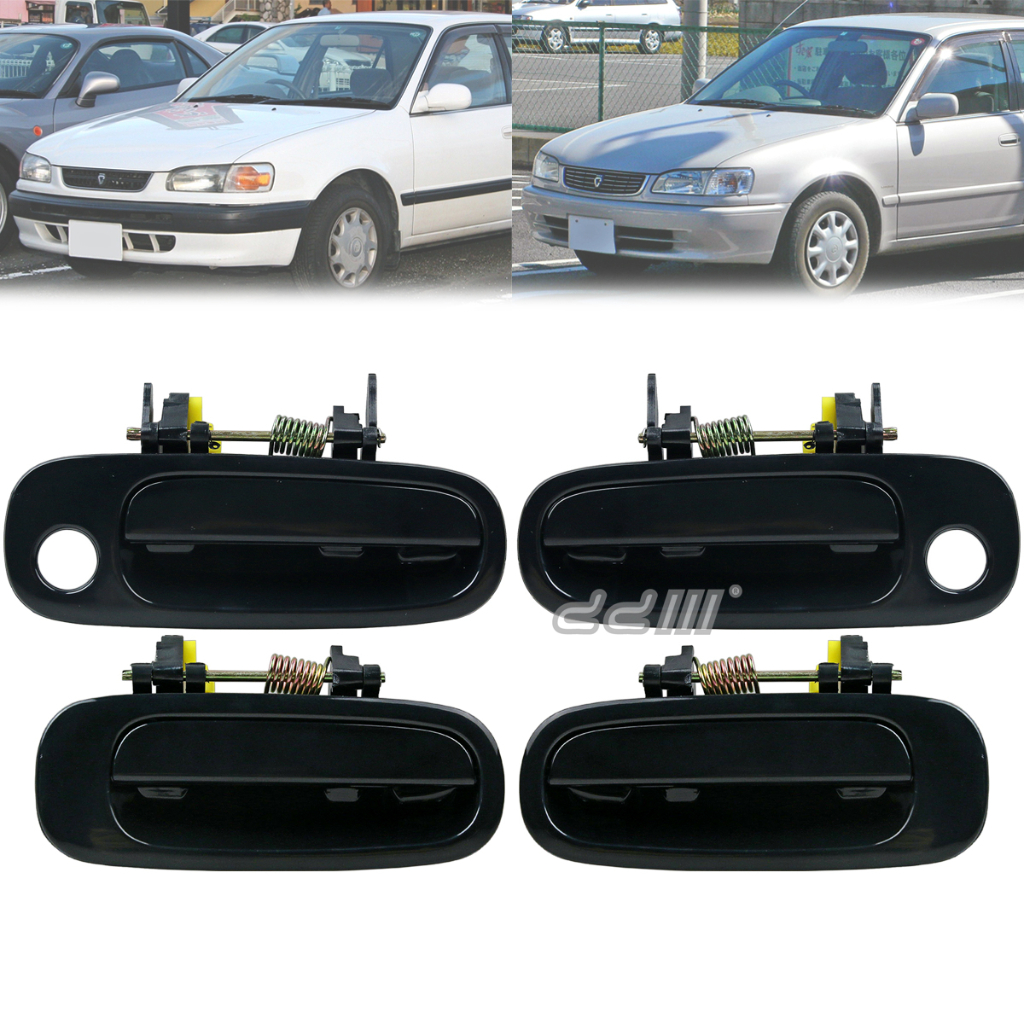 Toyota Corolla SEG AE110 AE111 EE110 EE111 1996-2002 ประตูด้านนอกมือจับภายนอก (สีดํา)