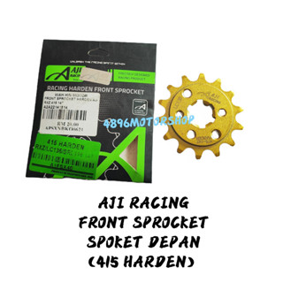 Aji RACING 415 สเตอร์หน้าทอง 14T 15T LC135 LC 135 Y15ZR Y16 Y15 RXZ Y125Z Y125ZR SRL110 LAGENDA SPOKET DEPAN EMAS