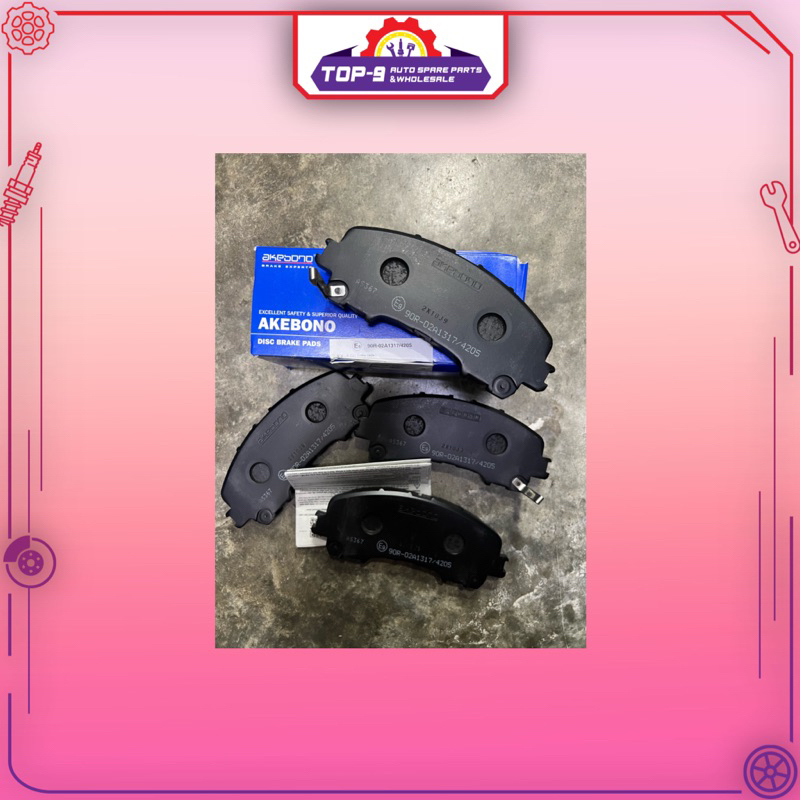 ผ้าเบรค AKEBONO Nissan XTrail T32 Infiniti Q50 Brek Kereta ผ้าเบรค Nissan