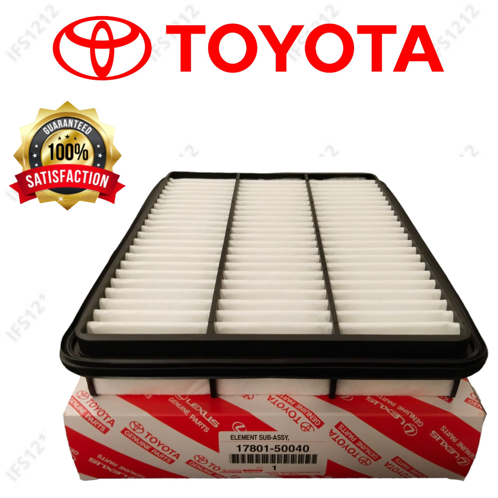 ใหม่ TOYOTA AIR FILTER LEXUS LAND CRUISER 1998-2009 UJZ100 RZJ120 RZJ120 RZJ125 TZJ150 17801-50040