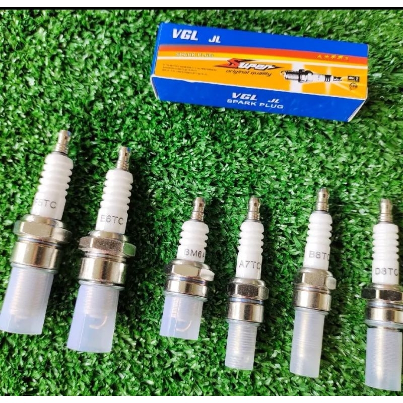 VGL SPARK PLUG (F5TC/BM6A/A7TC/E6TC/B8TC) PLUG EX5 KRISS WAVE LC135 Y125Z Y15 RXZ Y110 SPARK PLUG